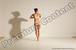 Underwear Gymnastic poses Woman White Moving poses Slim long brown Dynamic poses Academic